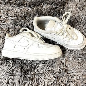 White Nike Air Force Ones